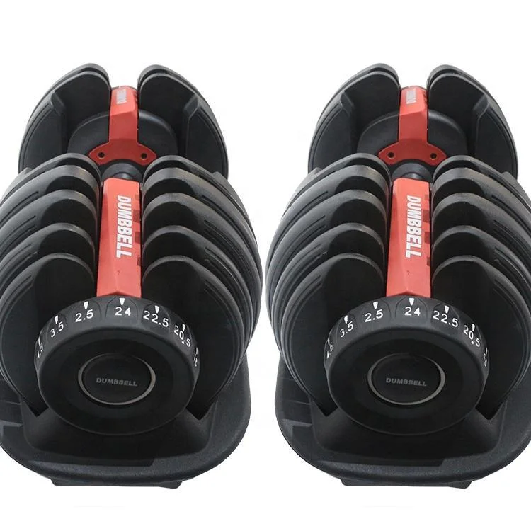 in Stock 40kg Quickly 24kg Large Free Weights Fitness Dumbells Pair Adjustable Dumbbell