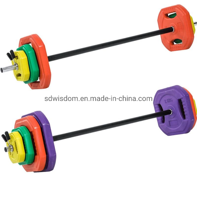 Good Quality Fashion Style Deadlift Fitness Barbell Bar Lock-Jaw Collar Fixed Barbell Plates for Professional Gym Club