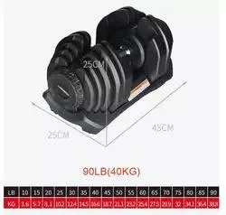 Commercial Gym Fitness Equipment 24kg, 40kg Adjustable Dumbbell Set