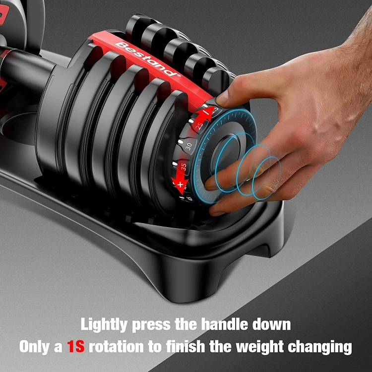 Professional Fitness Weight Type Necessary Sports Equipment 40kg/90lb Adjustable Dumbbell Training Enhance Strength
