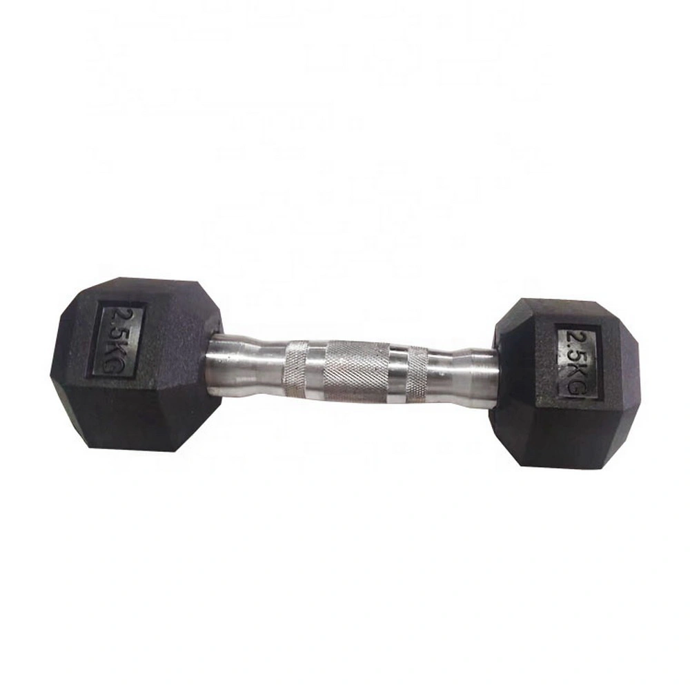 Hot Selling 7.5kg 10kg Rubber Cast Iron Hex Dumbbells for Fitness