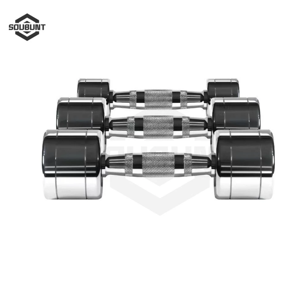 Electroplated Steel Dumbbell Set with Fixed Weights