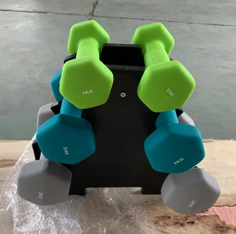 PVC Neoprene Hex Dumbbell