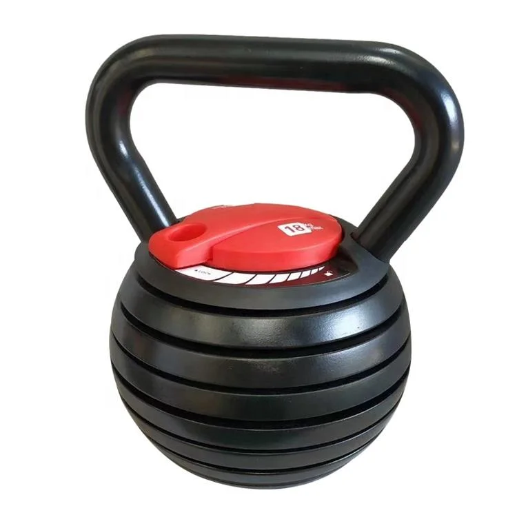 Solid/Protective Rubber Base Cast Iron Kettlebell Weights Great for Full Body Workout and Strength Training and 10-40lbs Adjustable Kettlebell Weights Set.