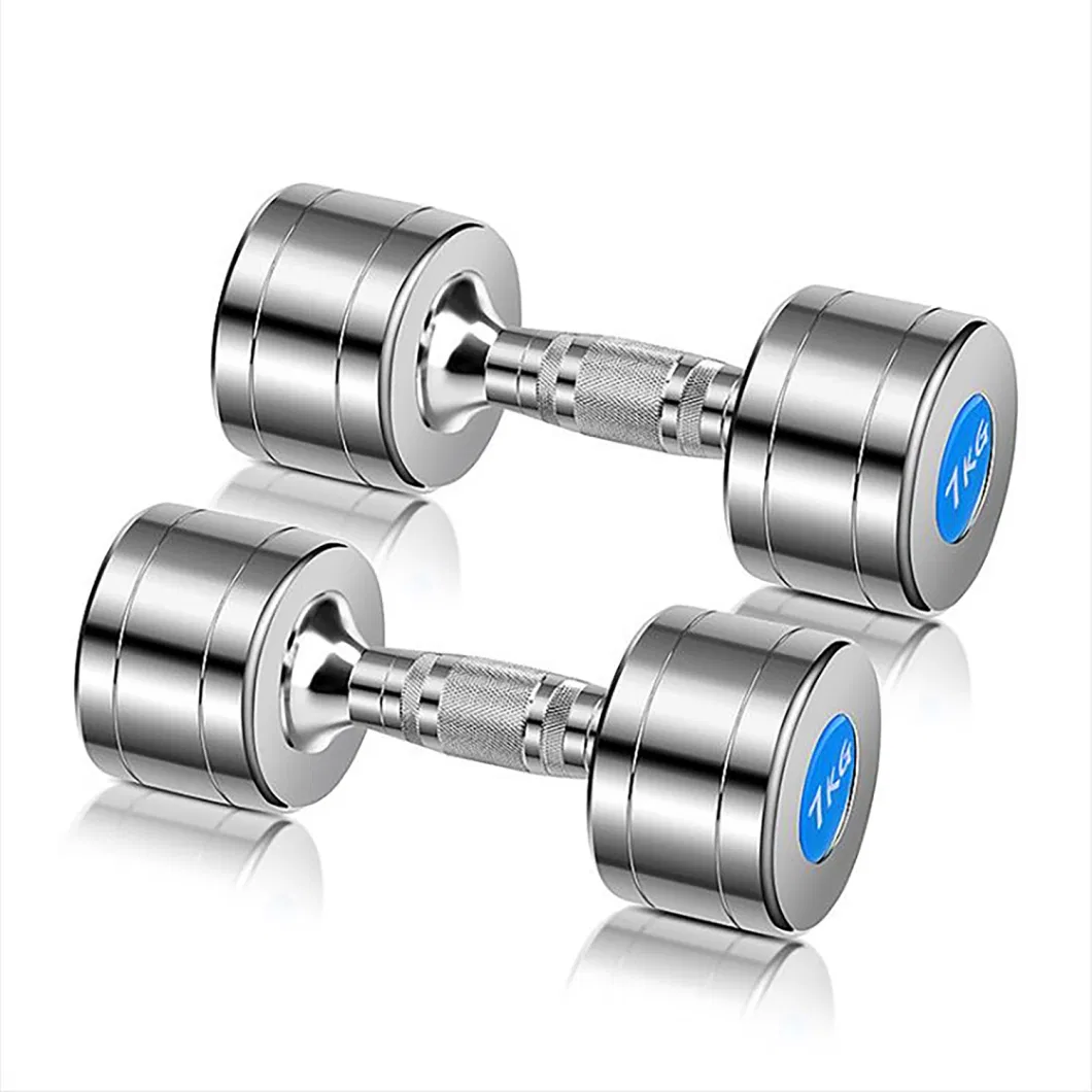 High Quality Chrome Steel Dumbbell Best Selling Small Weight Chromed Dumbbell Set