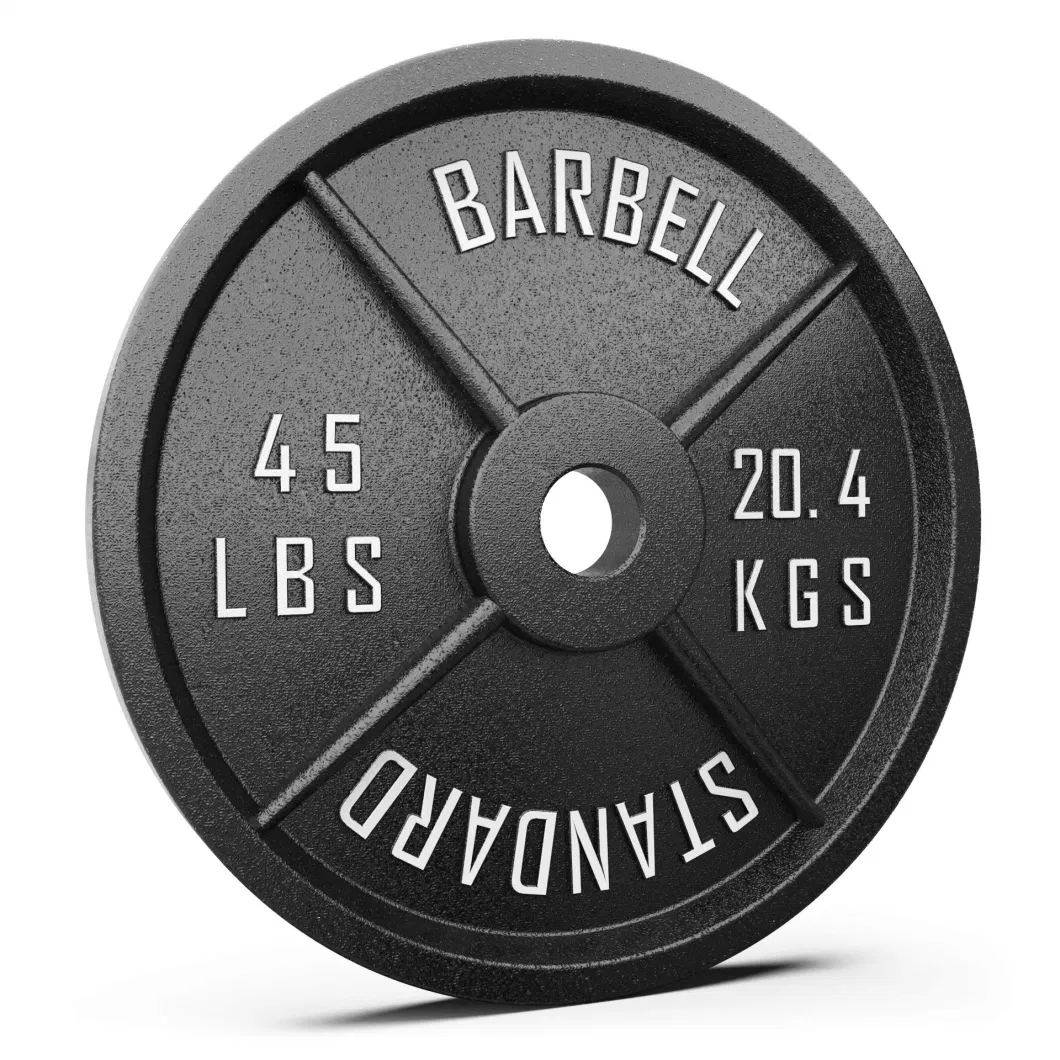 Factory Direct Sale Barbell and Dumbbell Weight Plates in Lb or Kg Weightlifting Plates Cast Iron Weight Plates
