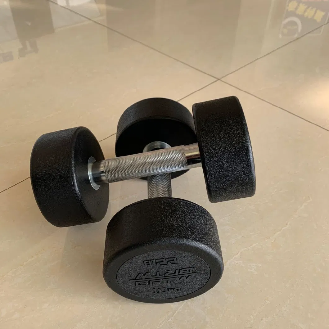 Rubber Coating Free Weight Gym Hex Hexagon Dumbbell