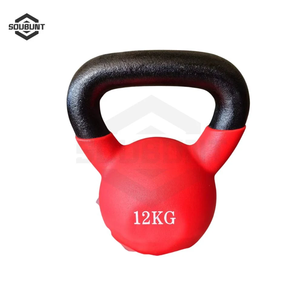 Color Neoprene PVC Dipped Weight Training Matte Painted Cast Iron Kettlebell