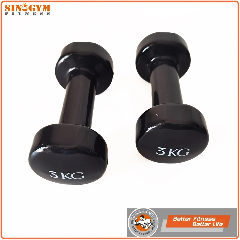 Color Vinyl Dipping Straight Handle Dumbbell