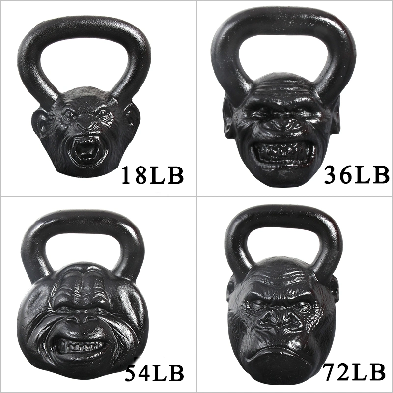 Commercial Gym Fitness Equipment Metal Gorilla Competition Kettlebell for Home Training