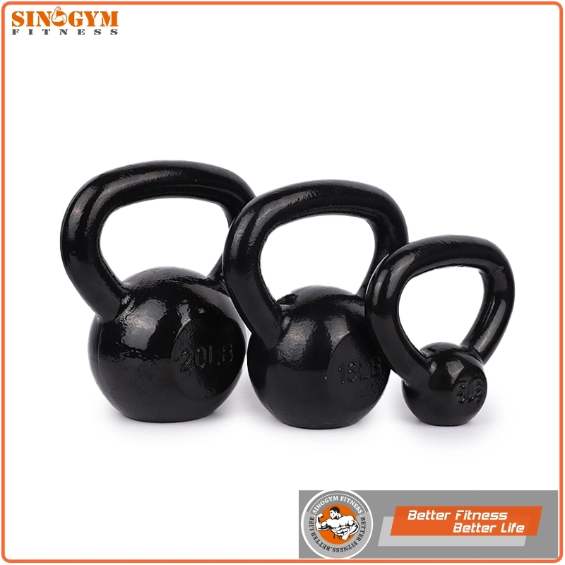 Painted Cast Iron Strength Training Kettlebell