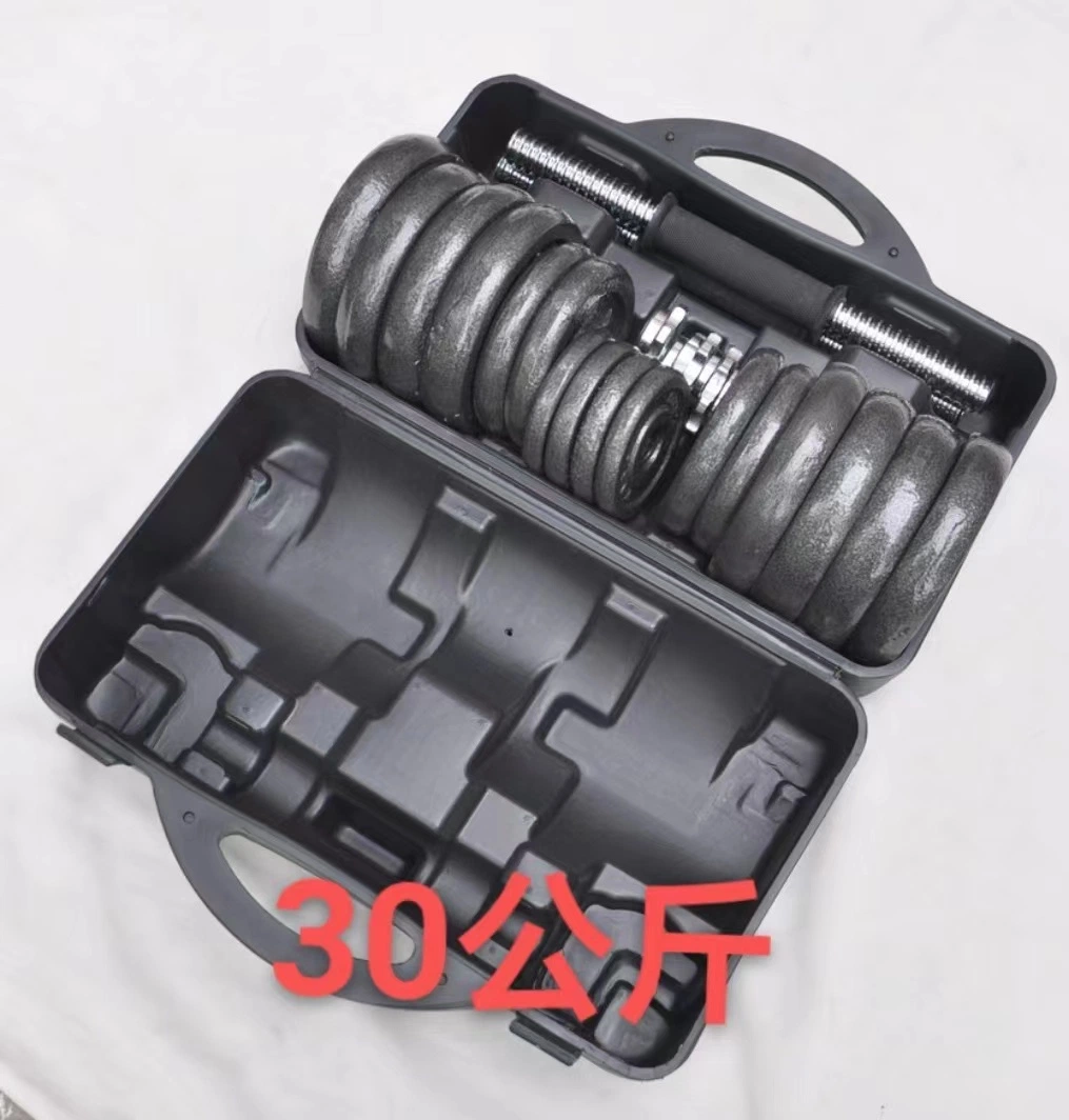 Factory Wholesale High Quality Sport Training 50kg Adjustable Barbell Cast Iron Hex Dumbbell Set