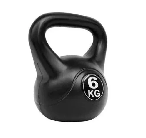 Household Weight Lifting Gym Equipment Manufacture Power Training Rubber Coated Cement Kettlebell