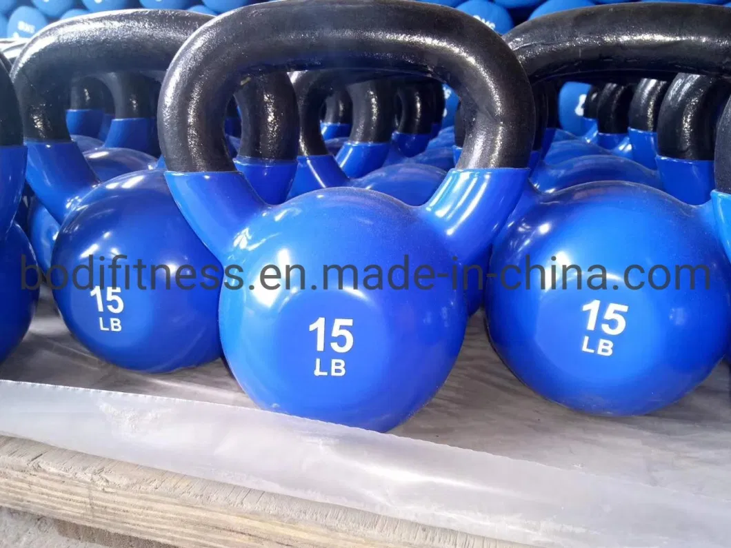 Factory Wholesale Kettlebell Dumbbell Family Fitness Equipment Gym Professional Fitness Vinyle Kettlebell