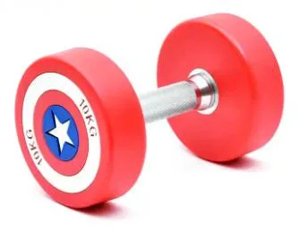 Wholesale American Captain Dumbbell Strength Training Weightlifting Commercial PU Dumbbell Sets Home Gym Fitness Equipment