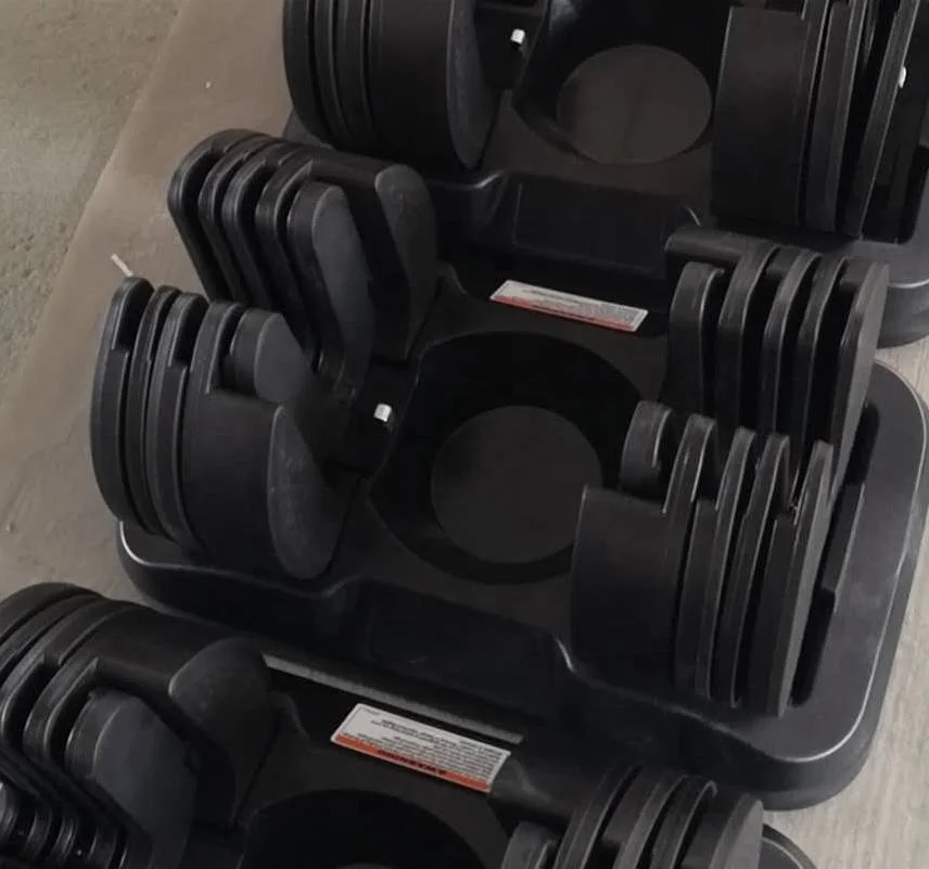 Ad-20 Sports Exercise Trainer Rubber Coating Adjustable Dumbells Cast Iron Adjustable Dumbbells