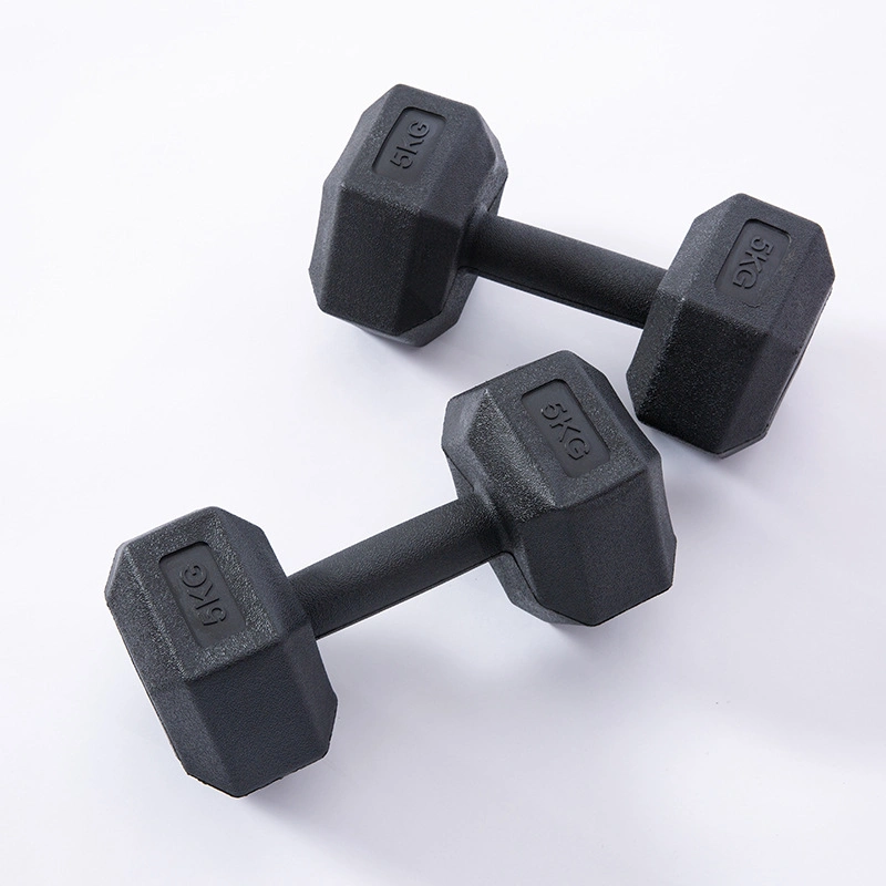 New Style Multi Color Cast Iron Dumbbell Hex Dumbbell Made for Rubber