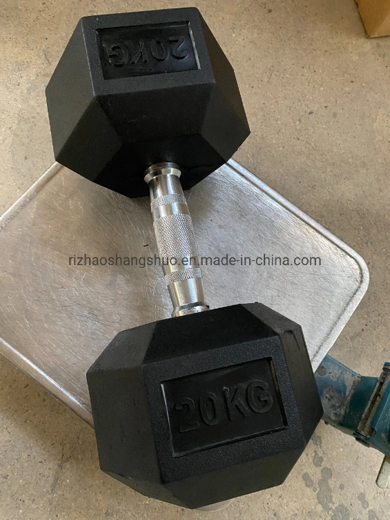 Wholesale Hex Dumbbell Rubber Dumbbell Cross Fitness Dumbbell Set