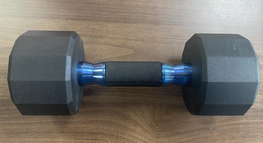 High Quality Dodecagon Head Rubber Coated Dumbbell