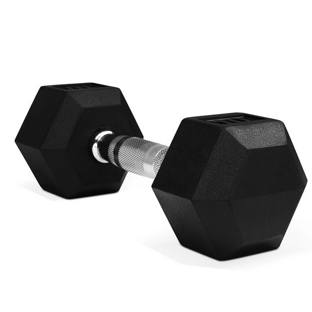 Home Gym Equipment Weight Lifting Hex Rubber Dumbbell