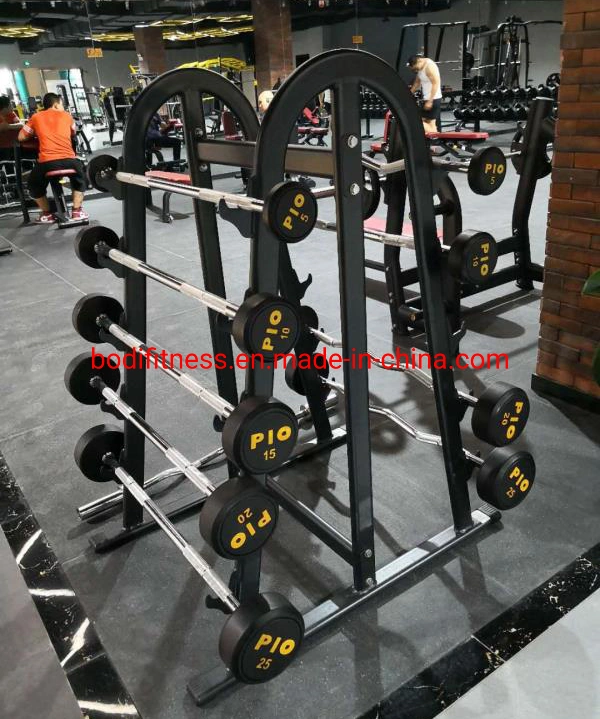China Wholesale Fitness Equipment Different Weight Fixed Straight Straight Curl Rubber Barbel
