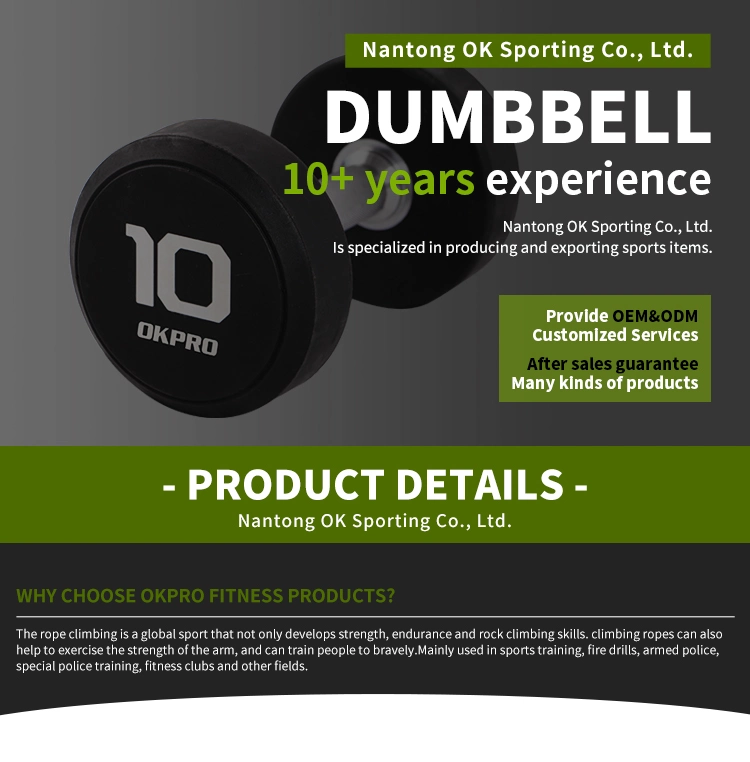 Factory Supplied Hex Rubber Dumbbell Rubber Gym Bodybuilding Equipment Fixed Black Dumbbells 5kg 10kg 15kg 20kg 25kg