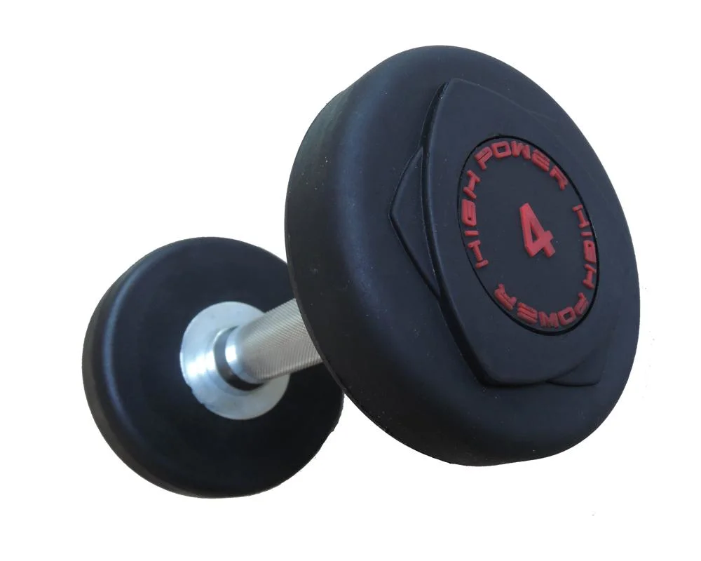 Hot Sell Black Round Rubber Coated Dumbbell