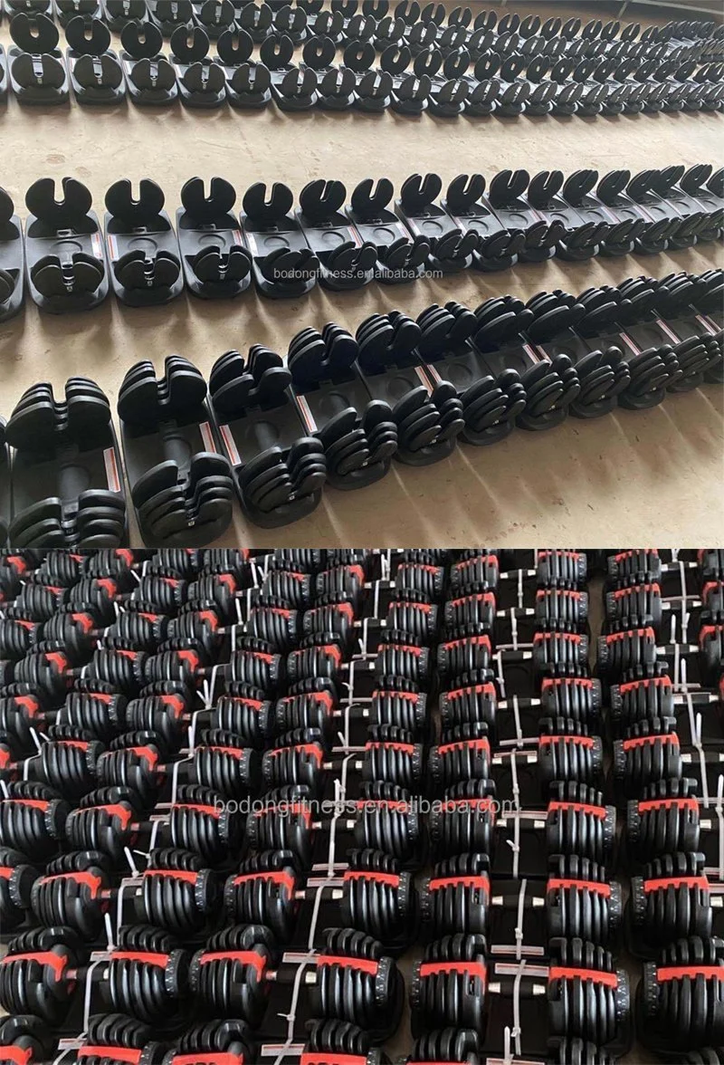 Home Gym Equipment Cast Iron Dumbbell Set 24kg 40kg Weights Lifting Training Rubber Adjustable Dumbbell