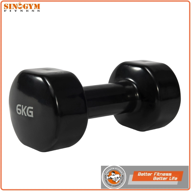 Color Vinyl Dipping Straight Handle Dumbbell