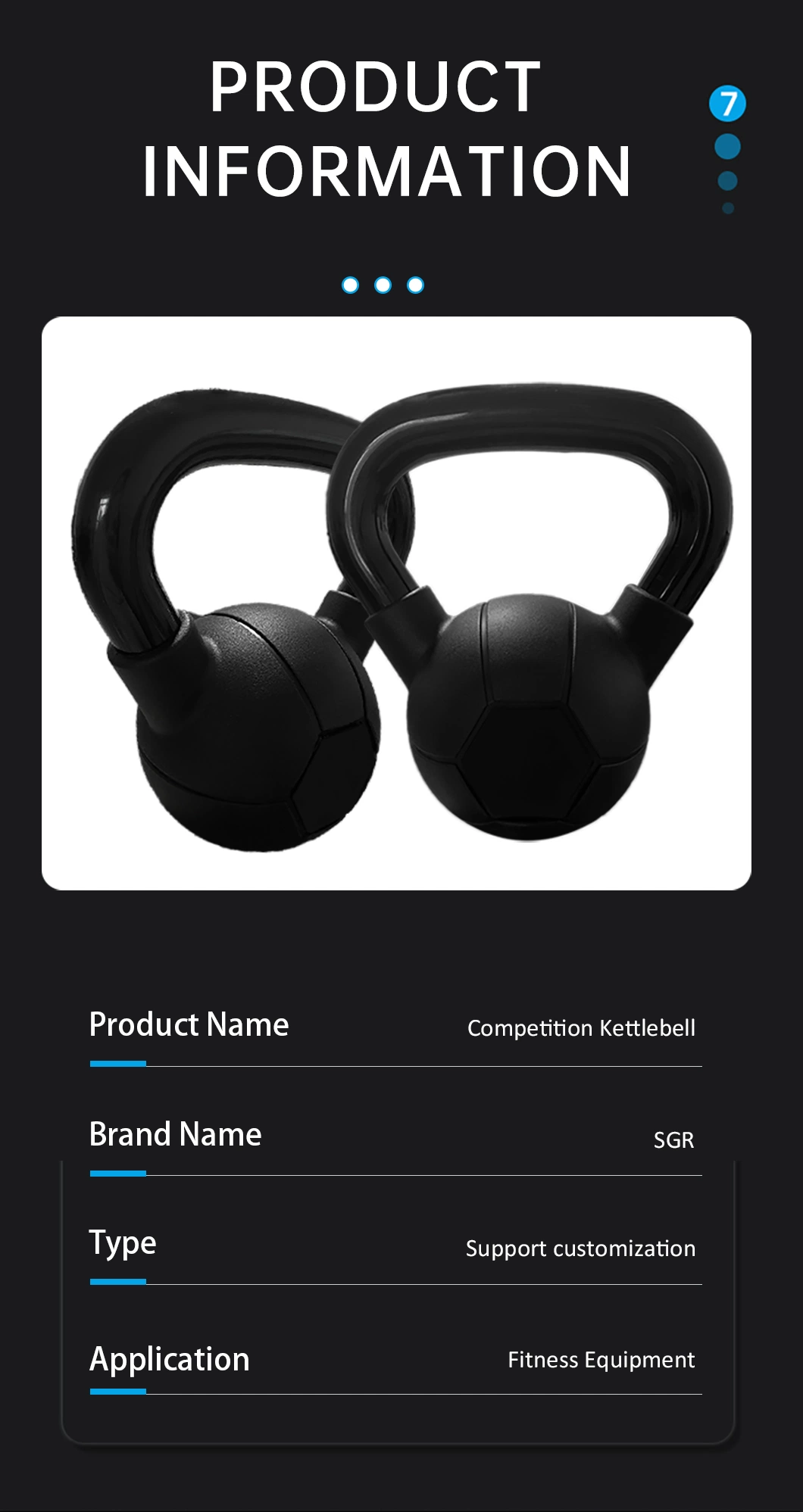 Rubber Coated Competition Kettlebell with Chromed Handle
