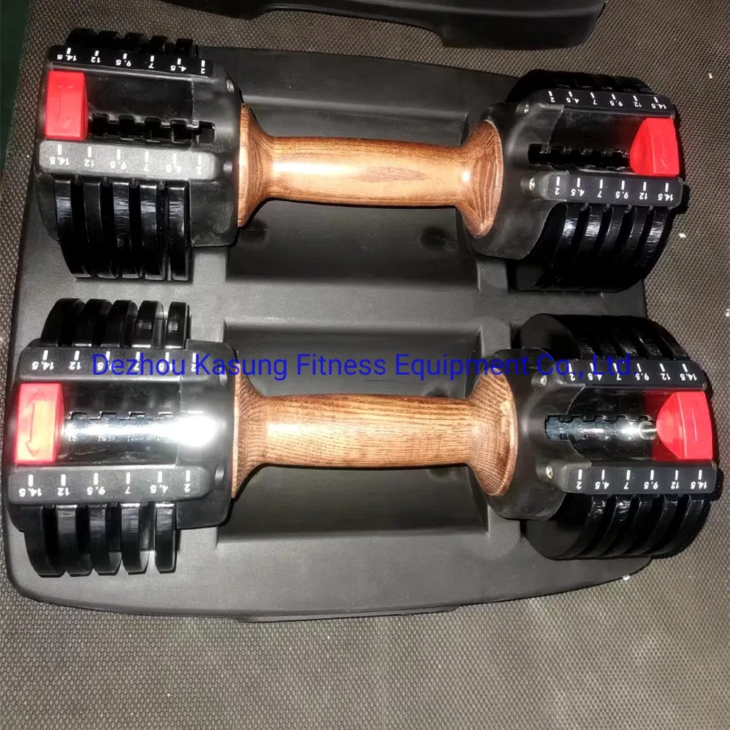 Top Quality Fixed Rubber Coated Dumbbell with 2.5kg to 60kg
