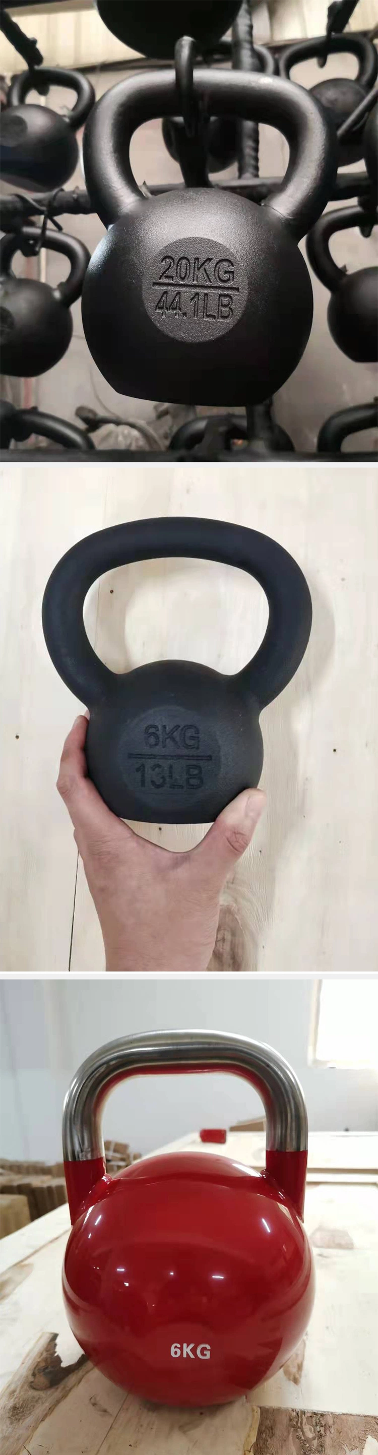 Professional Wholesale Commercial Fitness Equipment Free Weights Custom Kettlebells