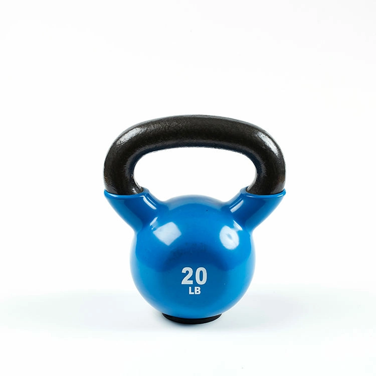 Custom Durable Colored Cast Iron Vinyl Coated Kettle Bell