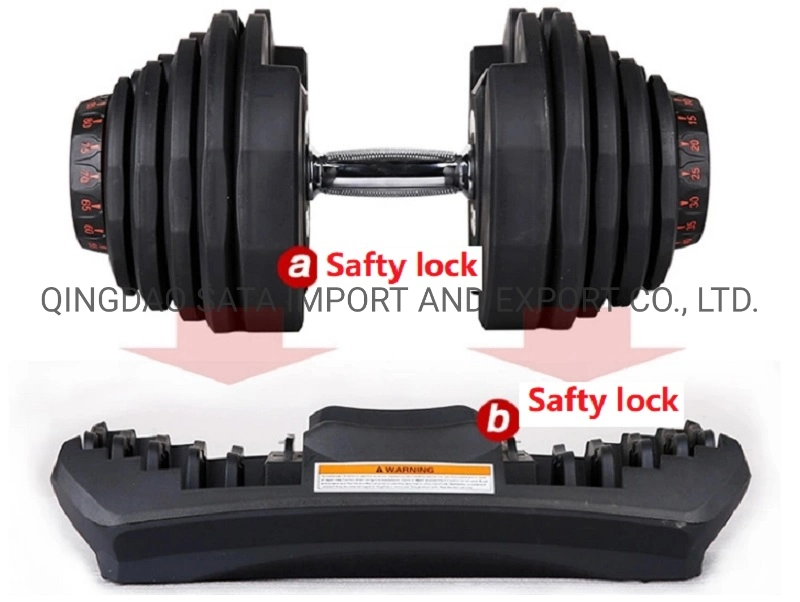 Adjustable Dumbbell Sets 10-50kg Multiweight Dumbbell with Anti-Slip Nylon Handle