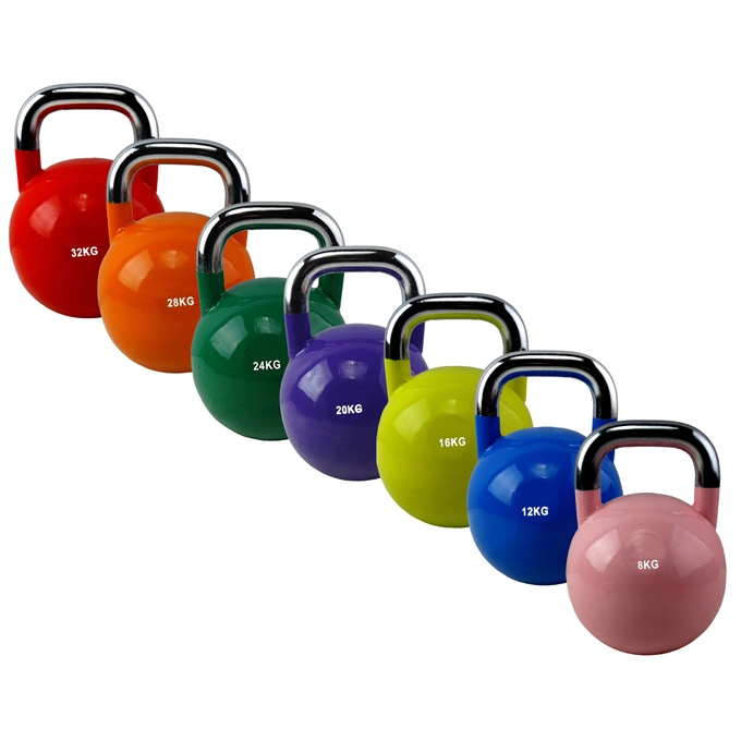 Colored Power Training Steel Competition Kettlebell