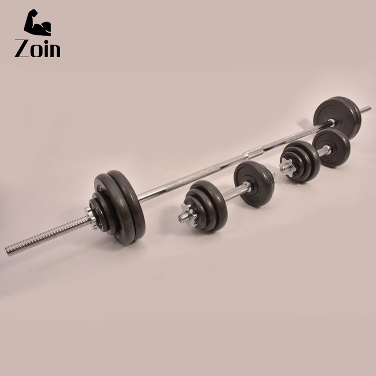 Zoin Portable 15kg 20kg 30kg Adjustable Black Grey Baking Painting Dumbbells Combination Dumbbell for Sale