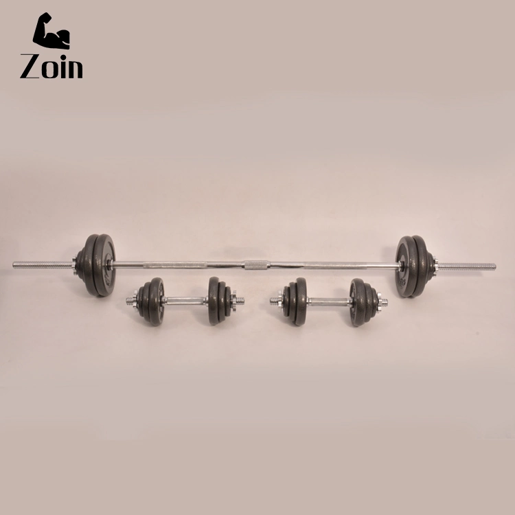 Zoin Portable 15kg 20kg 30kg Adjustable Black Grey Baking Painting Dumbbells Combination Dumbbell for Sale