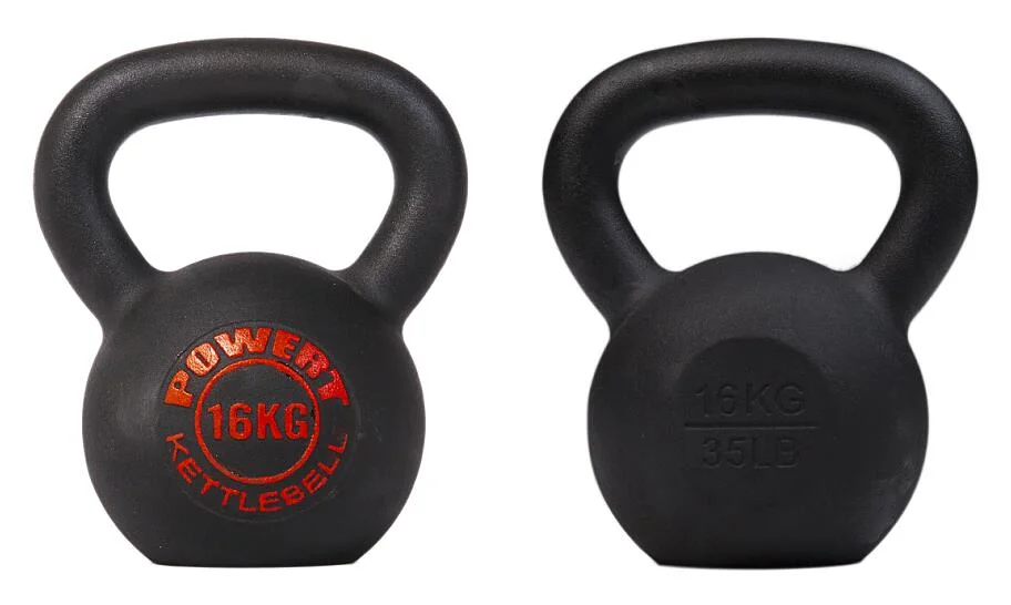 Gym &Home Powder Coated Cast Iron Kettlebell with Customized Logo