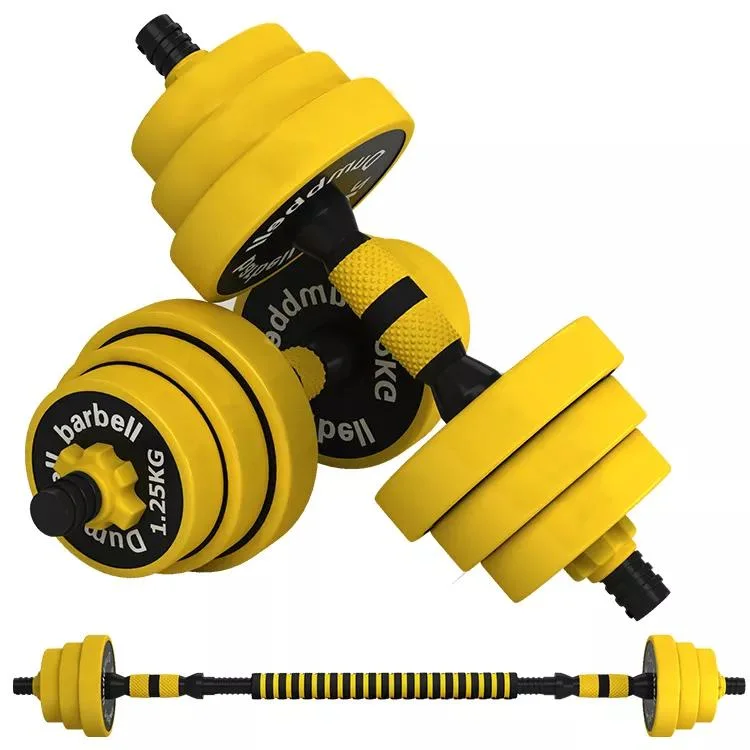 15kg Yellow Pizza Weight Dumbbell Gym Weights Adjustable