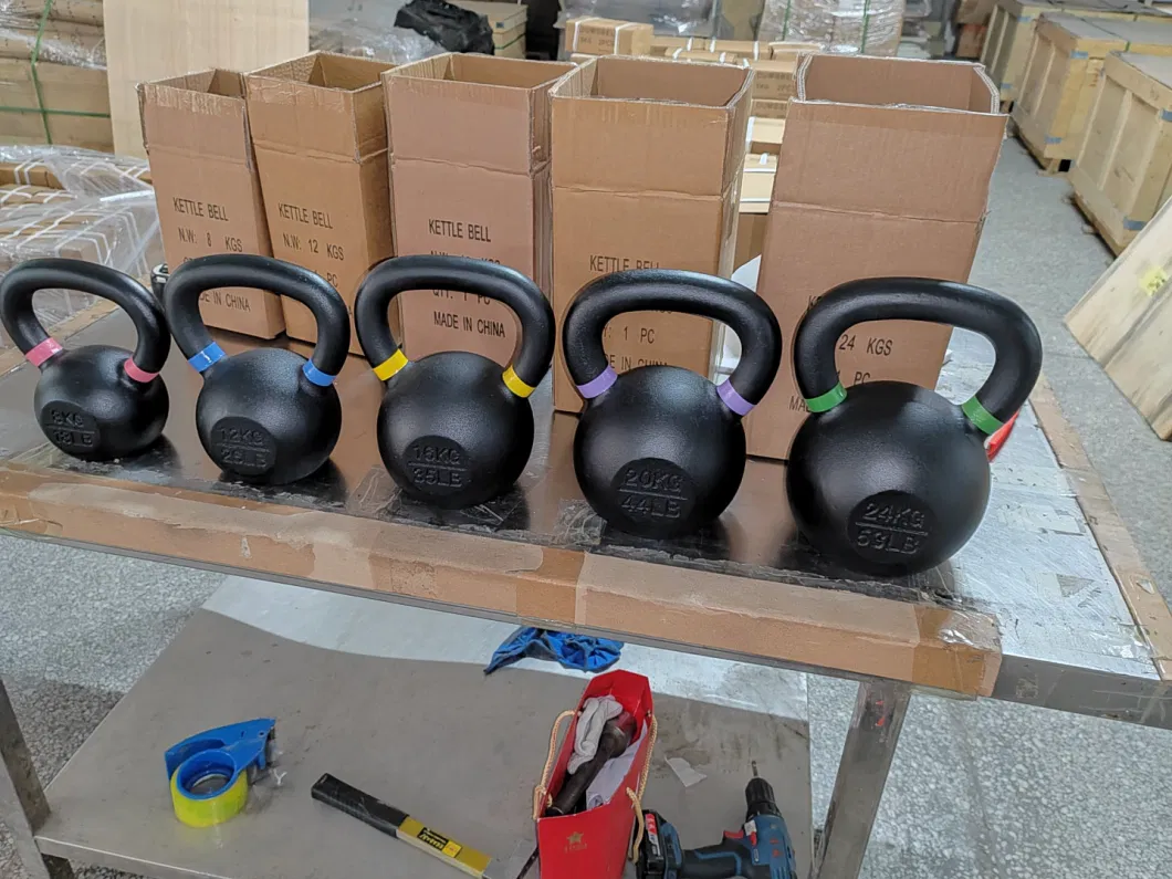 Manufacturer Custom Competition Kettle Bell Set Lb Kg Body Building Fitness Cast Iron Kettlebells