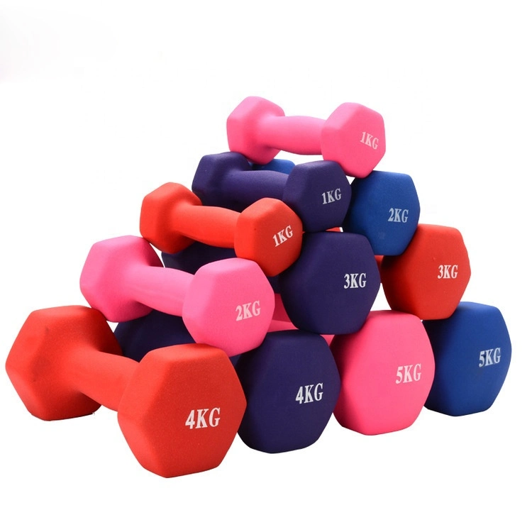 Hot Selling Soft Neoprene Hex Dumbbell Hand Weight Set for Home Gym