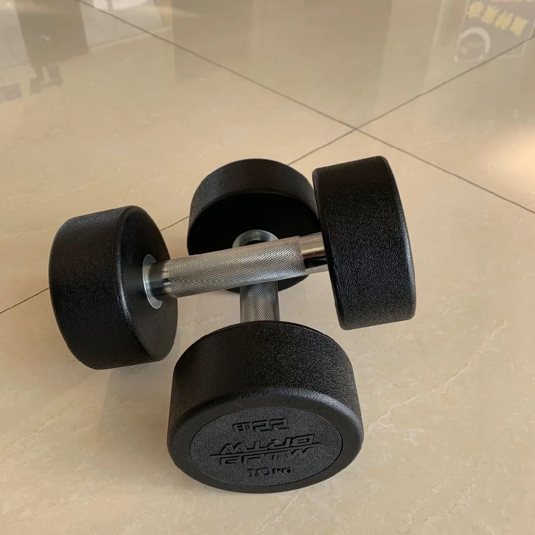 Fitness Equipment Gym Equipment Hex Rubber Coated Dumbbell