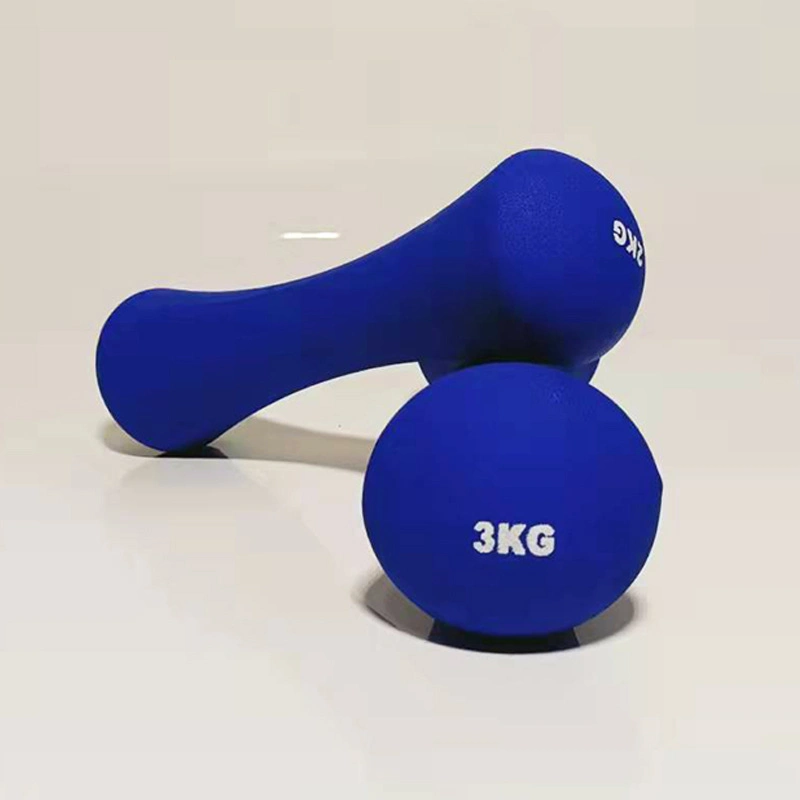 Strength Equipment Gym Lifting Body Building Power Training Colorful Neoprene Dumbbell Small Weight Bone Shape Dumbbell