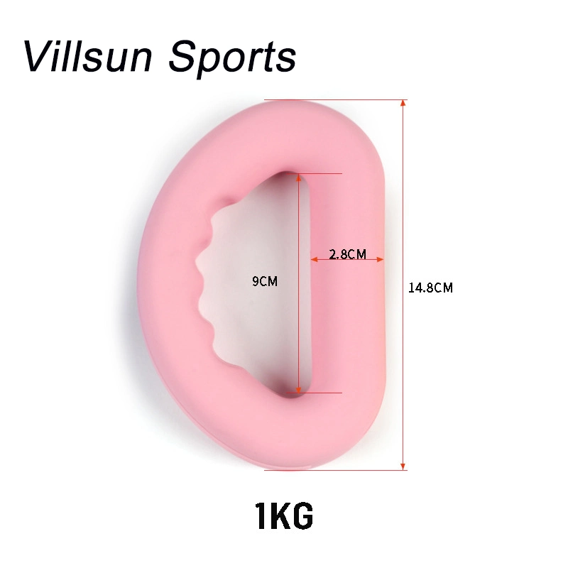 Custom Logo New Fashion Designed Silicone Material Weight Dumbbell D Shape