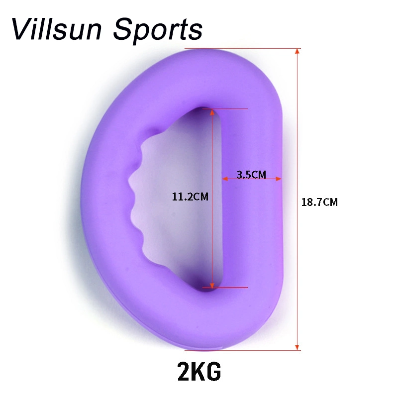 Custom Logo New Fashion Designed Silicone Material Weight Dumbbell D Shape