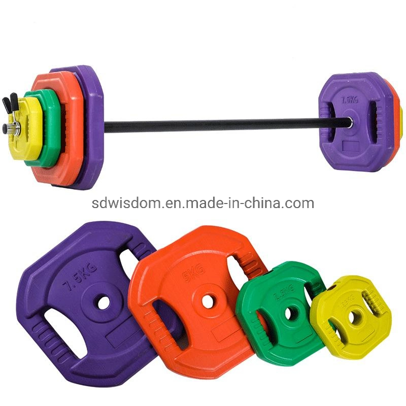 Good Quality Fashion Style Deadlift Fitness Barbell Bar Lock-Jaw Collar Fixed Barbell Plates for Professional Gym Club