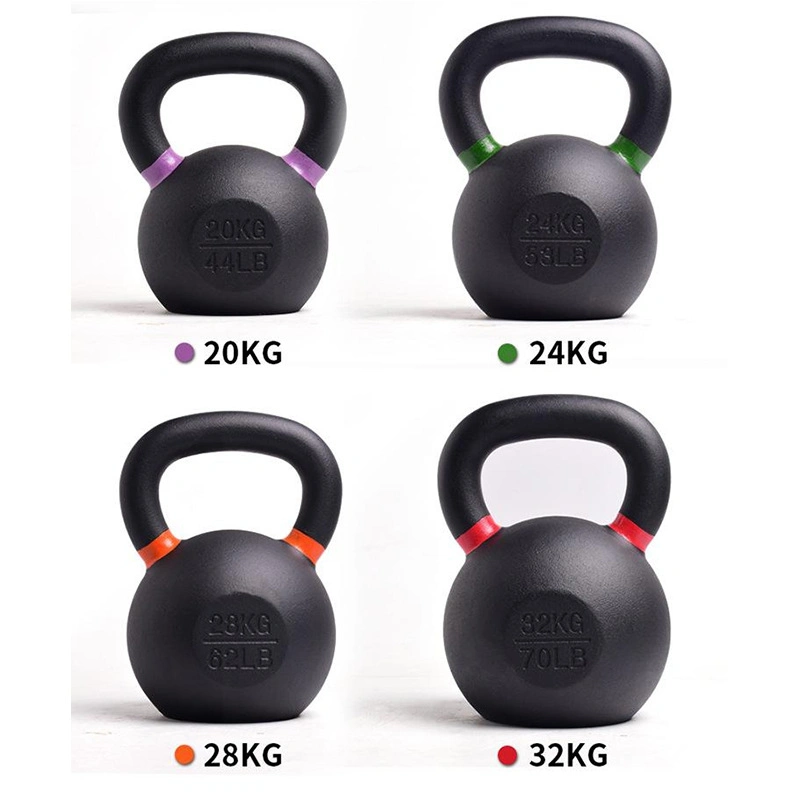 Gym Strength Training Fitness Equipment 4-32kg Kettlebell Cast Iron Weight Training
