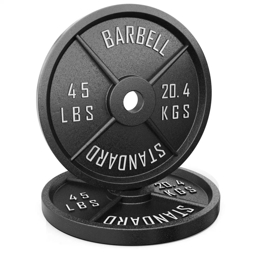 Factory Direct Sale Barbell and Dumbbell Weight Plates in Lb or Kg Weightlifting Plates Cast Iron Weight Plates