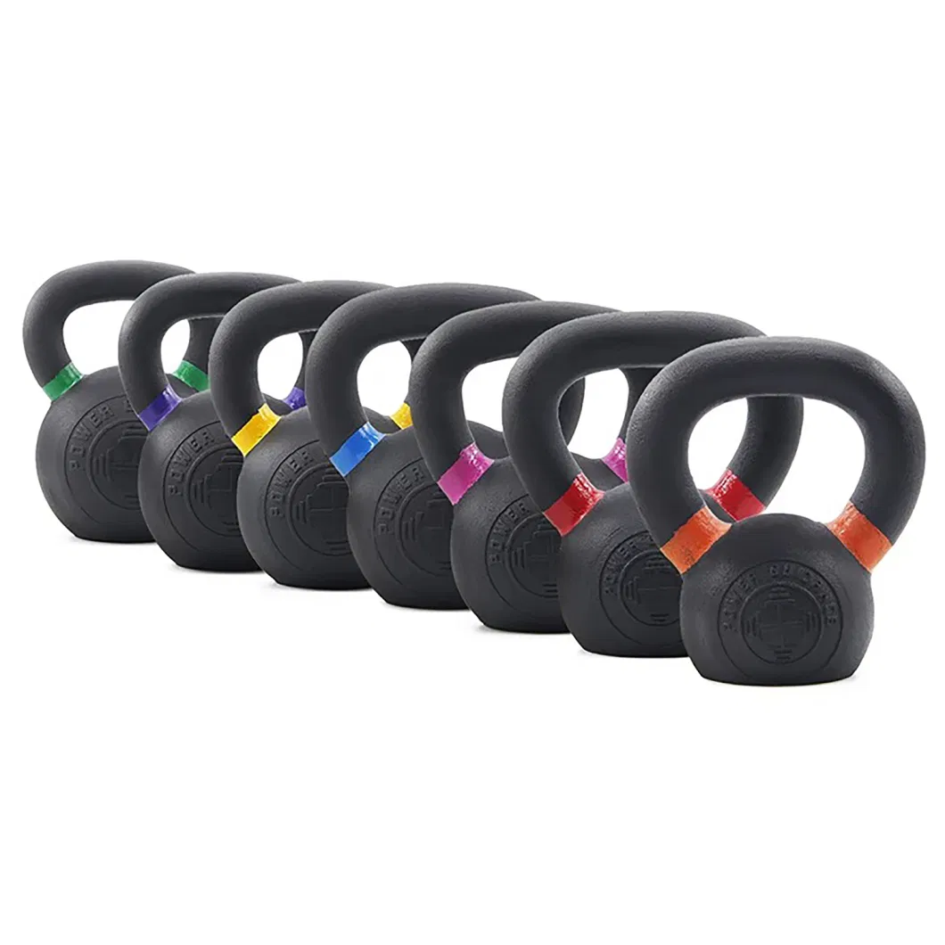 Training Fitness Gym Strength Vinyl Coated Competition Kettlebells Cast Iron Custom Logo Kettlebells with Grip