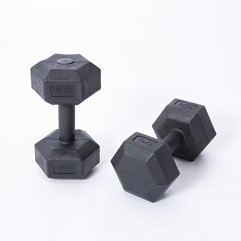 New Style Multi Color Cast Iron Dumbbell Hex Dumbbell Made for Rubber